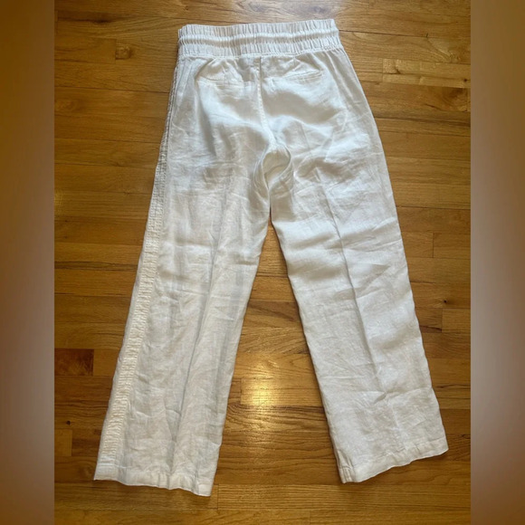 Athleta Cabo Linen Wide Leg Pant White - Picture 5 of 7